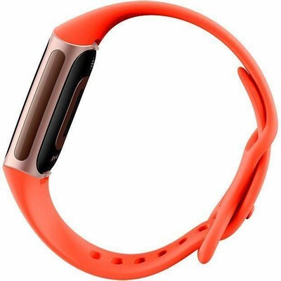Google Fitbit Charge 6 Fitness Tracker, Coral/Champagne Gold Aluminum (GA05184NA)