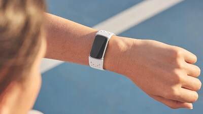 Google Fitbit Charge 6 & Charge 5 Sport Bands, Frost White (FB181SBWTL)