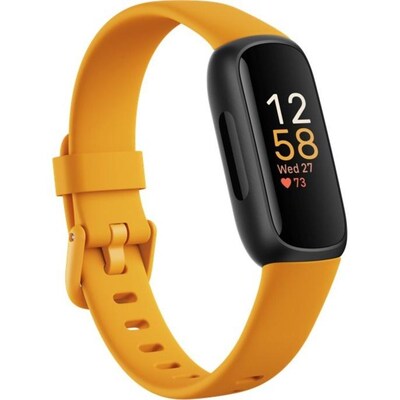 Google Fitbit Inspire 3 Health & Fitness Tracker, Morning Glow / Black (FB424BKYW-US)