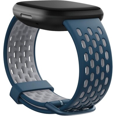 Google Fitbit Sport Bands for Fitbit 24mm Attach, Sapphire/Fog Grey (FB174SBNVGYL)