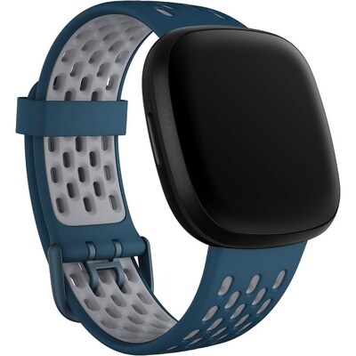 Google Fitbit Sport Bands for Fitbit 24mm Attach, Sapphire/Fog Grey (FB174SBNVGYL)