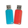 Verbatim PinStripe 64GB USB 2.0 Flash Drive, 2/Pack (70059)