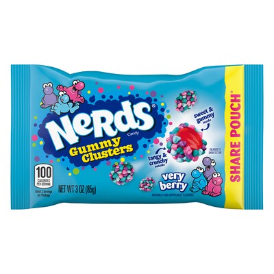 Nerds Very Berry Gummy Clusters Share Pack, 3 oz., 12/PK (220-02361)