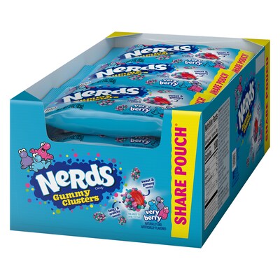 Nerds Very Berry Gummy Clusters Share Pack, 3 oz., 12/PK (220-02361)