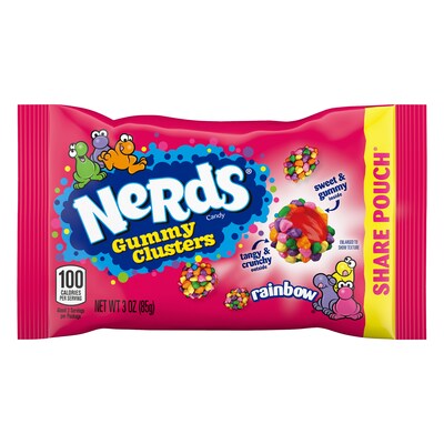 Nerds Rainbow Gummy Clusters Share Pack, 3 oz., 12/Pack (220-02360)
