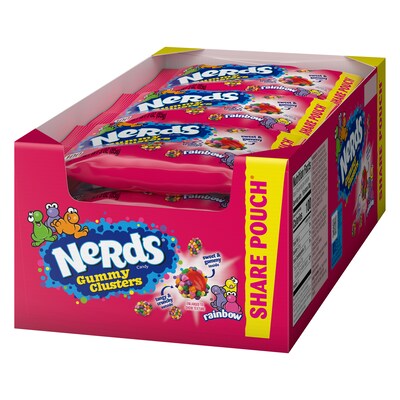 Nerds Rainbow Gummy Clusters Share Pack, 3 oz., 12/Pack (220-02360)