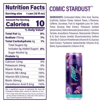 Alani Nu Energy Sweet Splash Variety Pack, 12 oz, 18/Pack (220-02374)