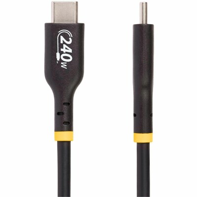 StarTech USB-C to USB-C Charging Cable, 3 ft., Black (USB2EPR3F)