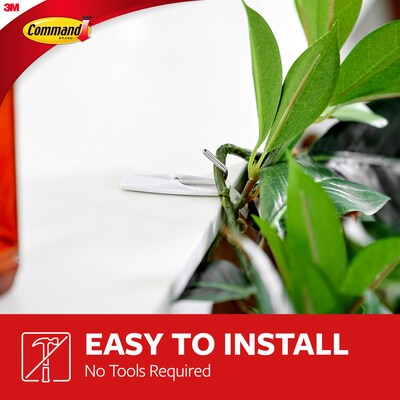 Command Medium Hook, White, 16/Pack (17065-16CLUB)