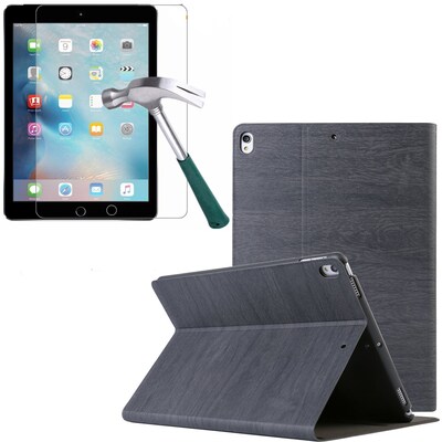 Vangoddy Bundle 2 in 1 Black Slim Folding Stand Smart Cover Case for IPad Pro 9.7  (PT_000001204_X1)