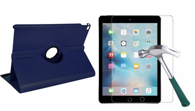 Vangoddy Bundle 2 in 1 Blue Slim Folding Stand 360 Rotating Smart Cover Case for IPad Pro 12.9  (PT_000001196_X1)