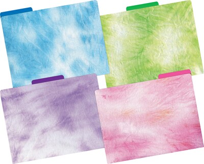 Barker Creek Blue Ombré File Folder, 1/3-Cut Tab, Letter Size, Assorted Colors, 107/Set (152)