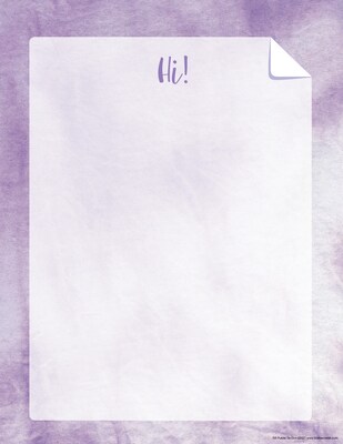 Barker Creek Purple Tie-Dye File Folder, 1/3-Cut Tab, Letter Size, Assorted Colors, 107/Set (153)