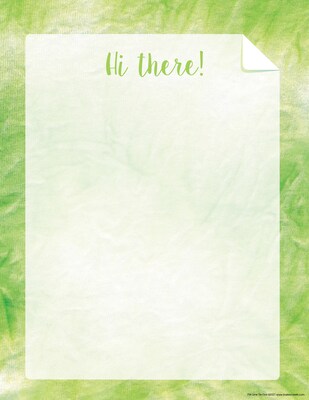 Barker Creek Lime Tie-Dye File Folder, 1/3-Cut Tab, Letter Size, Assorted Colors, 107/Set (155)