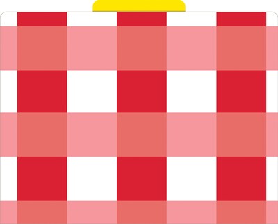 Barker Creek Buffalo Plaid & Wide Stripes File Folder, 1/3-Cut Tab, Letter Size, Assorted Colors, 12/Pack (2011)