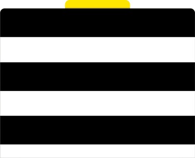 Barker Creek Buffalo Plaid & Wide Stripes File Folder, 1/3-Cut Tab, Letter Size, Assorted Colors, 12/Pack (2011)