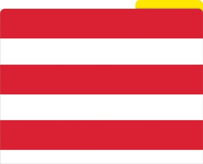 Barker Creek Buffalo Plaid & Wide Stripes File Folder, 1/3-Cut Tab, Letter Size, Assorted Colors, 12/Pack (2011)