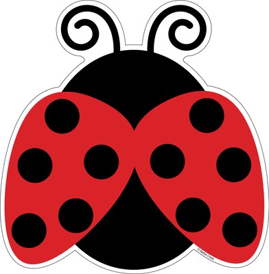 Barker Creek Ladybugs & Posies Double-Sided Accents, Multi-Design Set, 36/Set (2218)