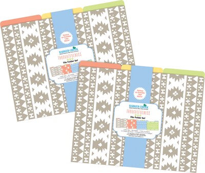 Barker Creek Thoughtfulness File Folder, 1/3-Cut Tab, Letter Size, Assorted Colors, 24/Set (4406)