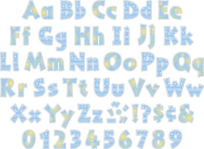 Barker Creek Thoughtfulness, Sea & Sky  4 Letters and Numbers, Multicolored, 510/Pack (4430)
