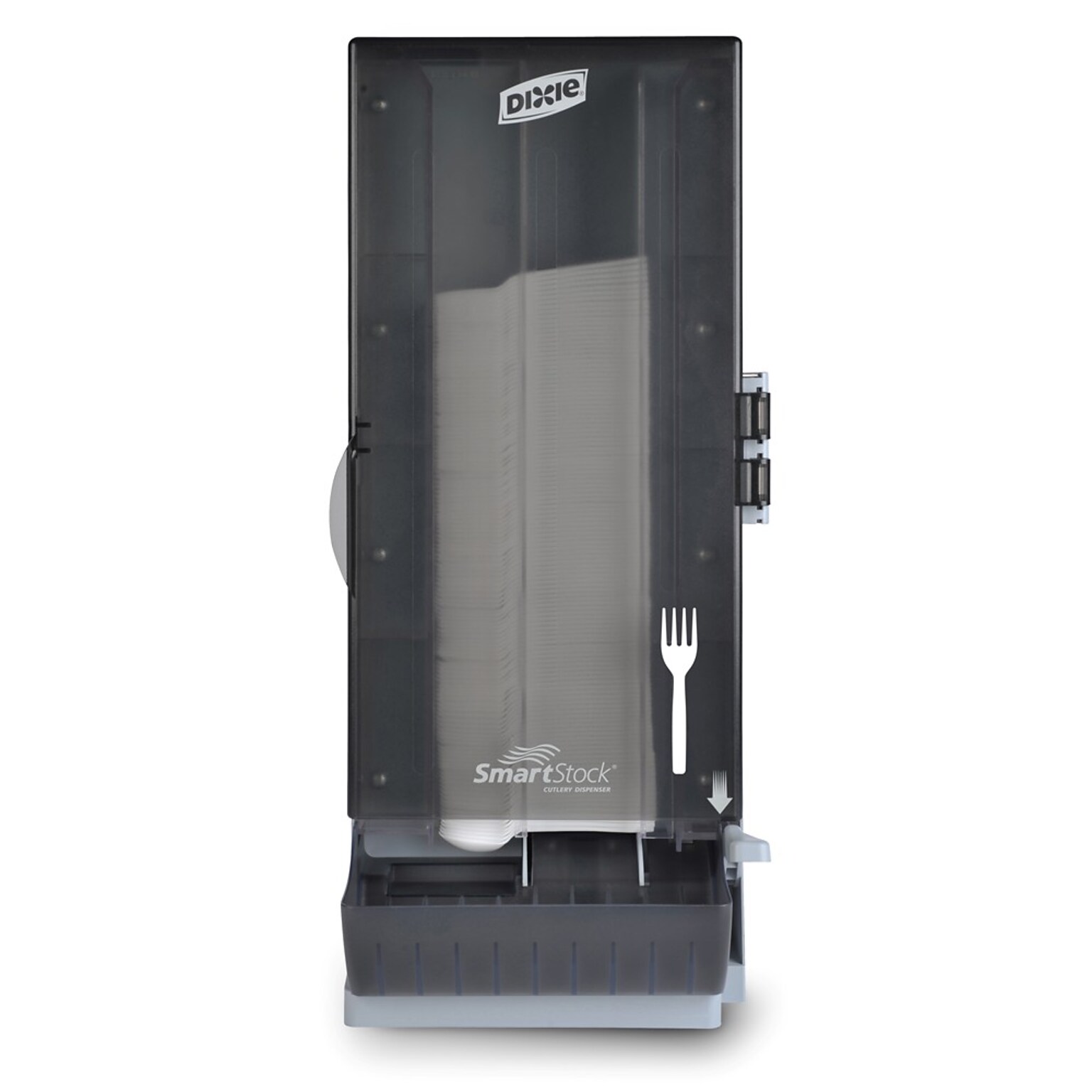 Dixie Ultra SmartStock Series B Classic Fork Dispenser, Translucent Black (SSFPD120)