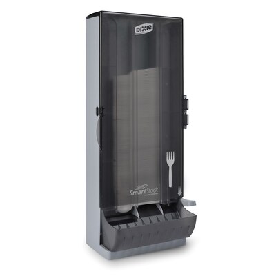 Dixie Ultra SmartStock Series B Classic Fork Dispenser, Translucent Black (SSFPD120)