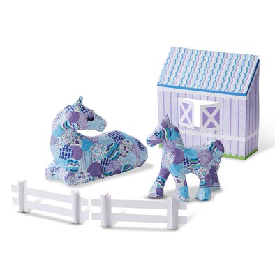 Melissa & Doug Decoupage Made Easy Deluxe Craft Set - Horse & Pony (30107)