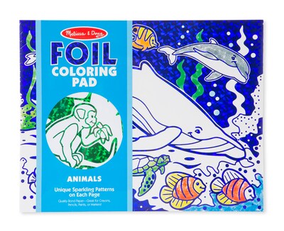 Melissa & Doug Foil Coloring Pad - Animals (30302)