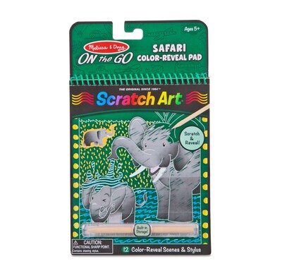 Melissa & Doug Safari Color-Reveal Scratch Art Pad (9150)