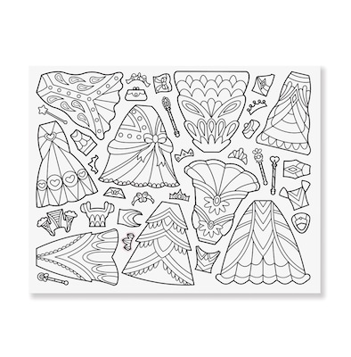 Melissa & Doug Color Your Own Sticker Pad - Dress Up (9469)