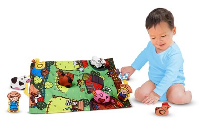 Melissa & Doug Take-Along Farm Baby and Toddler Play Mat (9216)