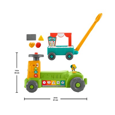 Fisher-Price Laugh & Learn 4-in-1 Farm to Market Tractor (HLM42)