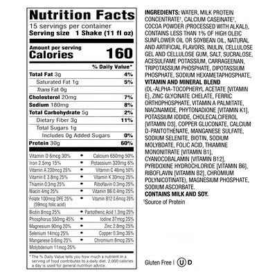 Premier Protein Chocolate Ready to Drink Shake, 11 oz, 15/Pack (220-02369)
