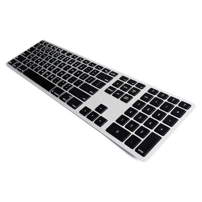 Ergoguys Matias Wireless Ergonomic Keyboard for Mac, Silver/Black (FK418BTLSB)