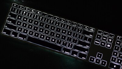 Ergoguys Matias Wireless Ergonomic Keyboard for Mac, Silver/Black (FK418BTLSB)