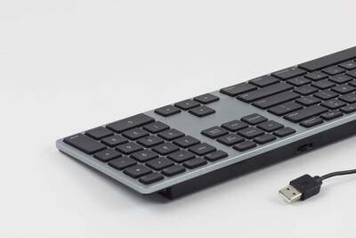 Ergoguys Matias Wired Ergonomic Keyboard for Mac, Space/Gray (FK318LB)