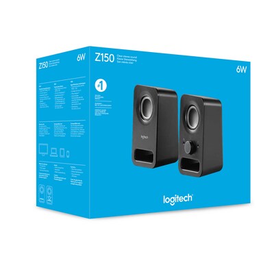 Logitech Z150 Computer Speaker, Black (980-000802)