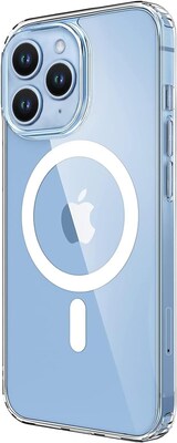 SaharaCase Hybrid-Flex Hard Shell Case with Tempered Glass Screen, Camera Protector for iPhone 15 Pro, Clear (CP459ZD126ZD131)