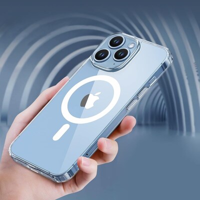 SaharaCase Hybrid-Flex Hard Shell Case, Tempered Glass Screen, Camera Protector for iPhone 15 Pro Max, Clear (CP472ZD128ZD131)