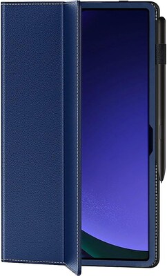 SaharaCase Samsung Galaxy Tab S9 and Tab S9 FE 11-inch Kit Bundle - Bi-Fold Folio Case with ZeroDamage Screen Protector - Blue