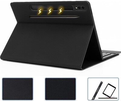 SaharaCase Samsung Galaxy Tab S9+ and Tab S9 FE+ 12.4-inch Kit Bundle - ProTouch Keyboard Case with ZeroDamage Screen Protector