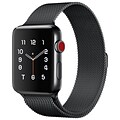 LAX Milanese Style Apple Watch Band 38mm, Black (LAX-AWML38-BLK)