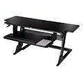 3M Precision Standing Desk XL Easy Lift, Max Adjustability, 45 lb. Capacity, Fully Assembled, Black (24338421)