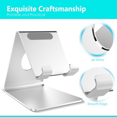 LAX Cell Phone Stand Holder, Silver (LAXALSTND02-SLV)