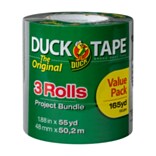 Duck Tape® Brand Original Strength Duct Tape, Silver, 1.88 X 55 Yards, 3 Pack (241640)