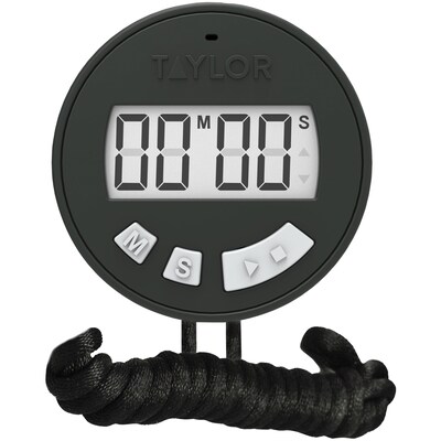 Taylor Precision Products Chefs Digital Display Stopwatch Timer, Black (5826)