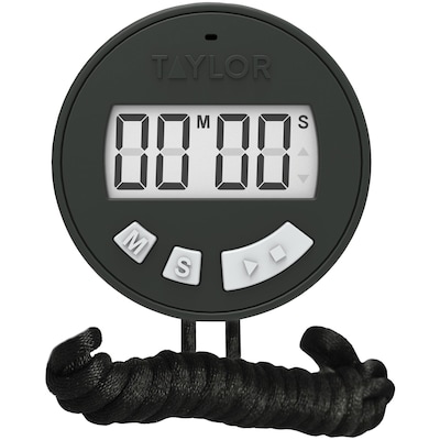 Taylor Precision Products Chefs Digital Display Stopwatch Timer, Black (5826)