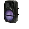 QFX PBX-BF12 Portable Party Speaker with Bluetooth/USB and FM Player, Refurbished