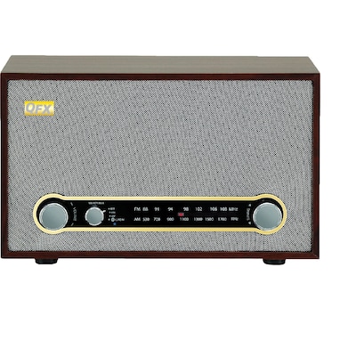 QFX RETRO-100 RETRO BLUETOOTH/AM/FM RADIO BRAND NEW 1 YEAR WARRANTY, Refurbished (652012780939)