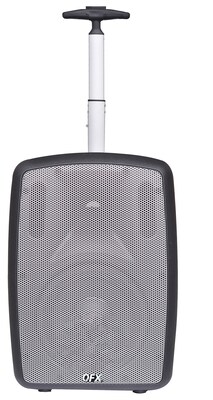 QFX PBX-28 Battery Powered Bluetooth Speaker with FM Radio, Refurbished